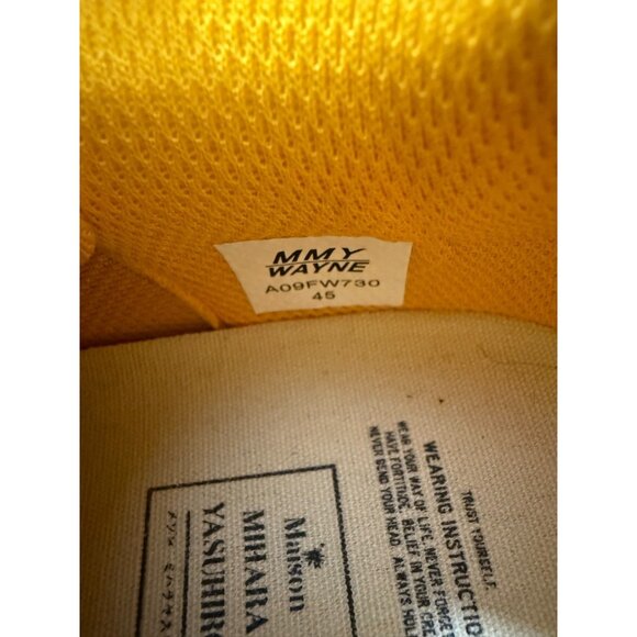 Maison Mihara Yasuhiro Wayne VL OG Sole Low top Sneakers size 45 Yellow Black main image 5
